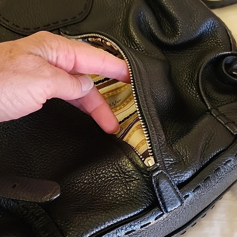 Brighton Leather Backback purse Black